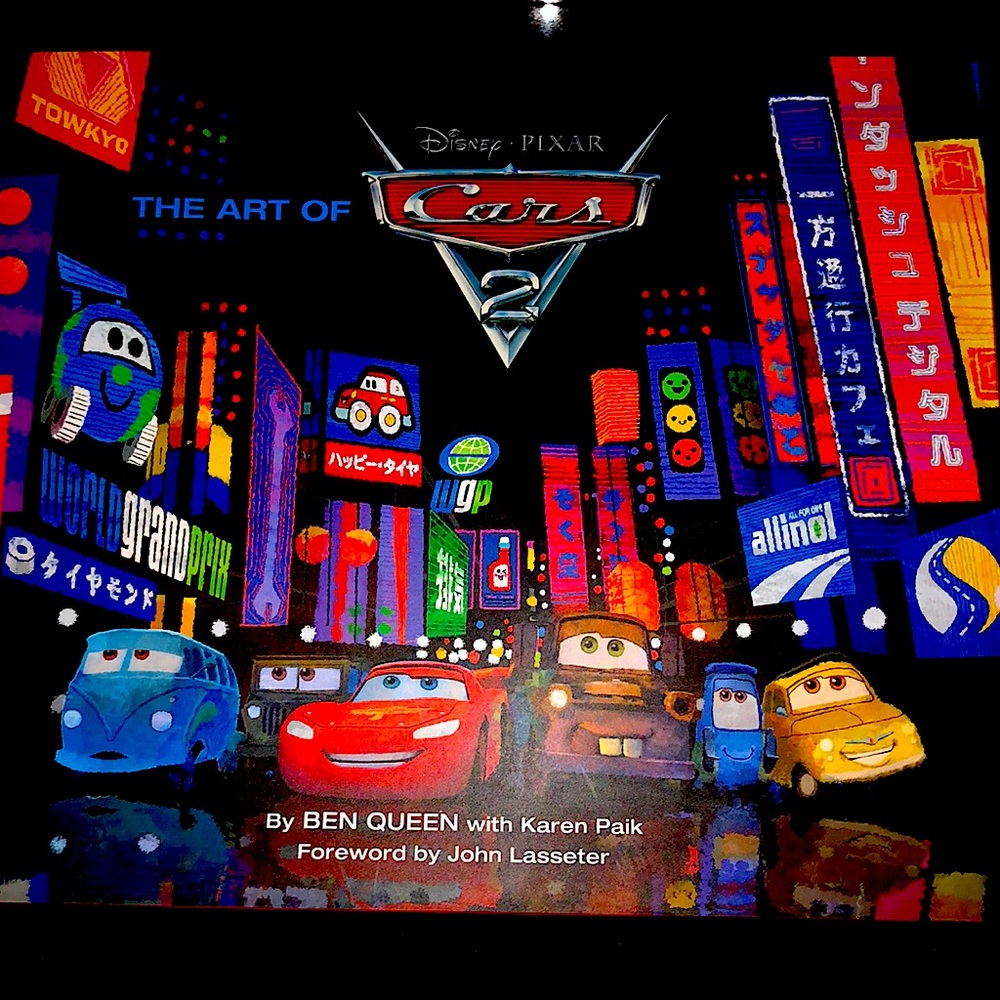 Disney Pixar The Art Of Cars 2 hardcover book